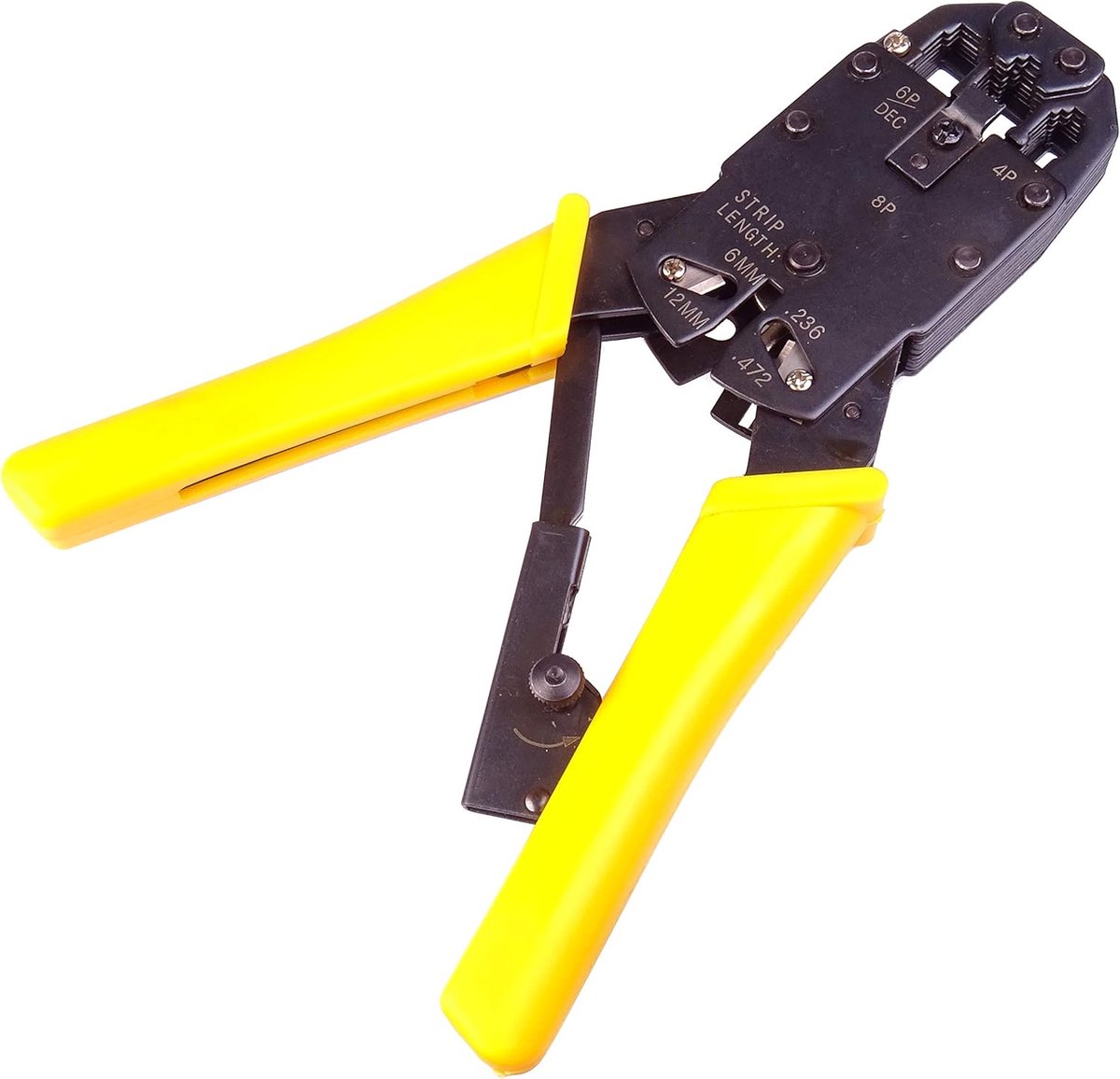 Krimptang Ratel - Kabeltang - Kabel Connectoren - Zelfinstellende Ratel - 4 6 8mm