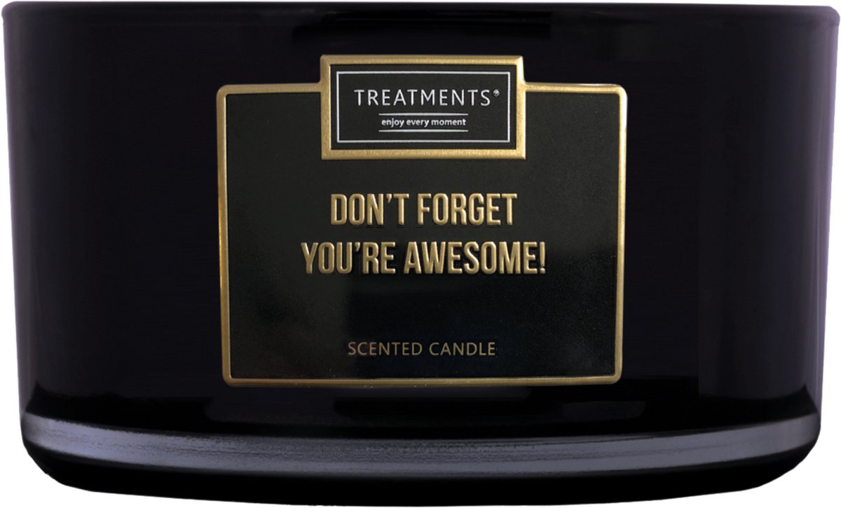 Treatments Candle Quotes XL Don't forget you're awesome!