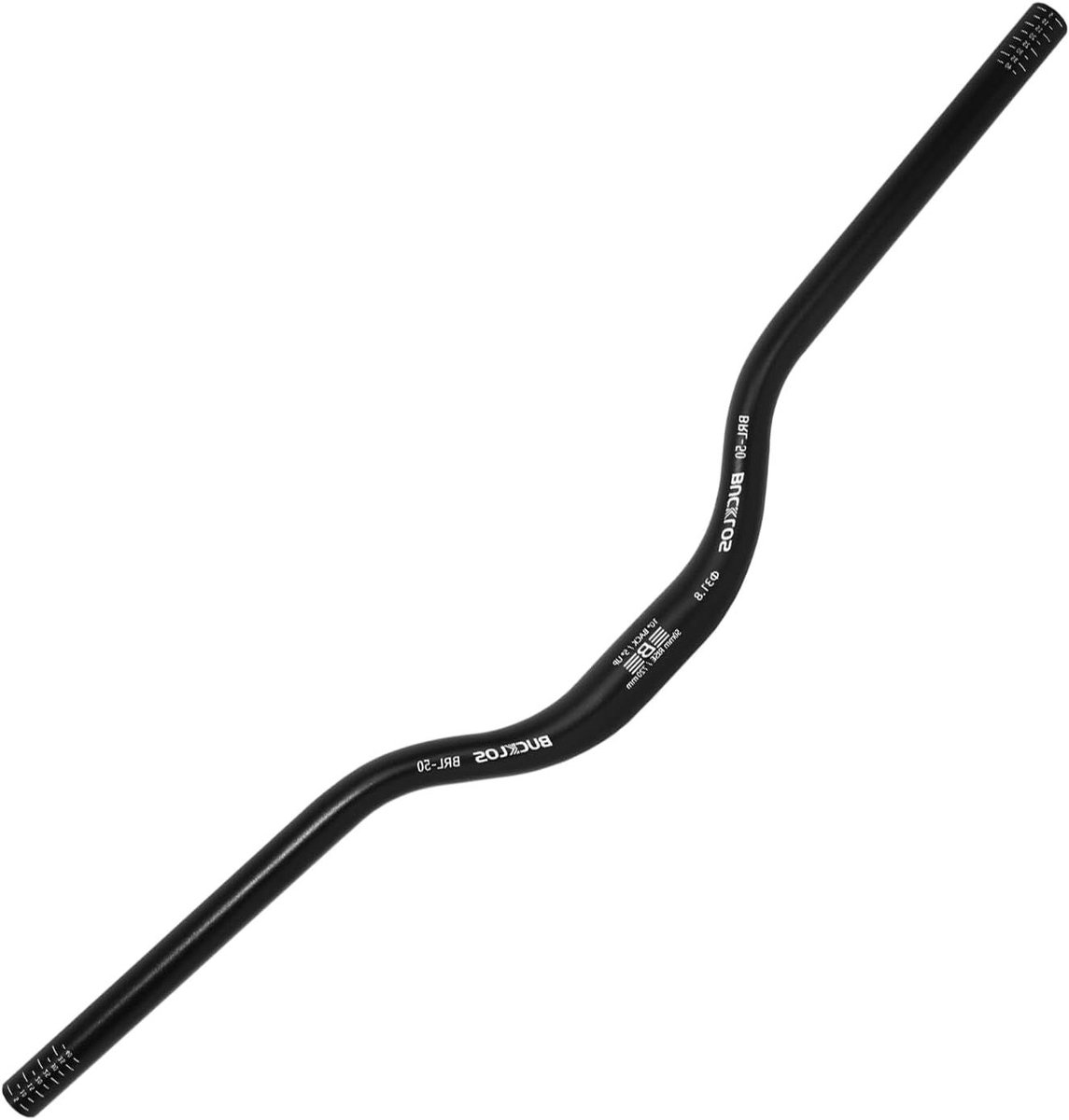 Mountainbike Stuur - Fietsstuur Riser - Downhill Races - CNC Precisiebuiging - 318 mm 720 mm - Zwart