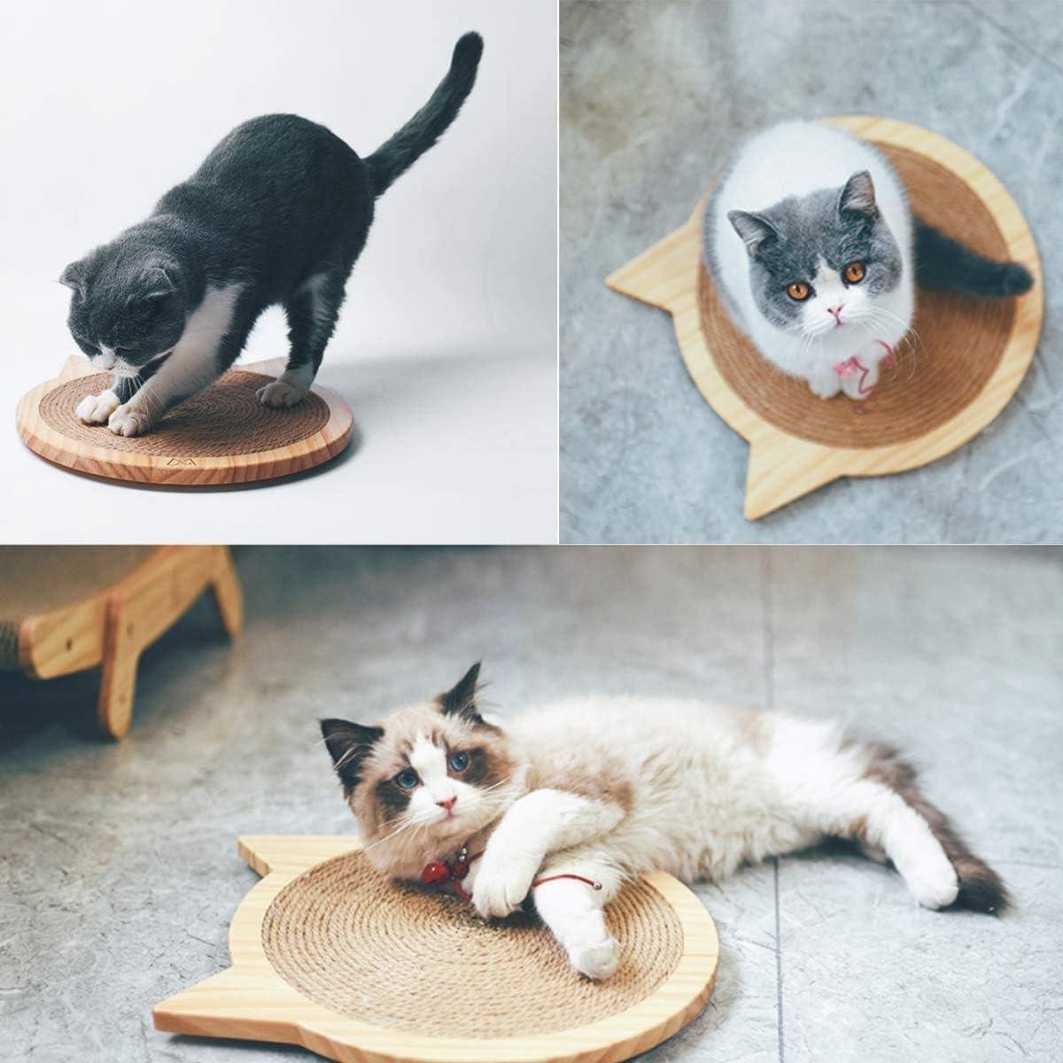 Krabplank Muur - Krabmat Sisal - Kattenmeubels Beschermen - Multifunctioneel Ontwerp - 20x5x30 cm - Houtkleur