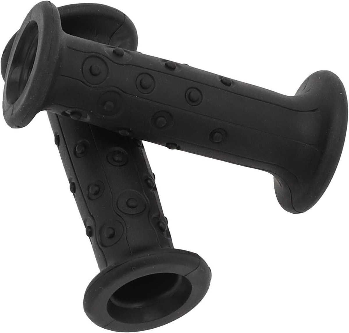 Fiets Handvat Grips - Stuur Handvatten - Kinderfiets - TPR Rubber Materiaal - 18mm Binnendiameter - Zwart