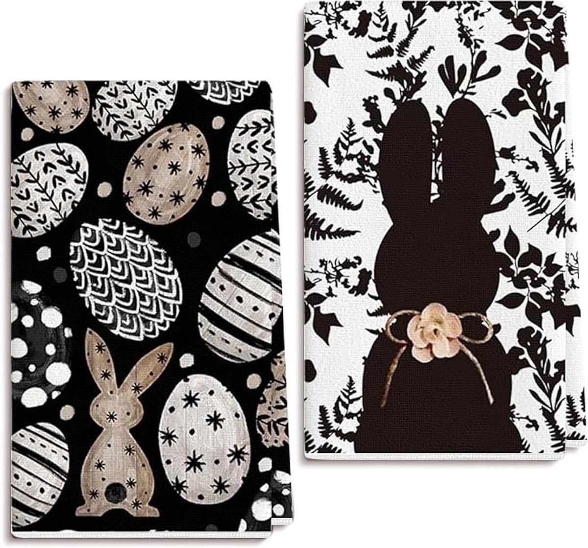 Keukenhanddoeken Set - Theedoeken - Keuken Schoonmaken - Absorberend Microvezel - 40x60 cm - Wit
