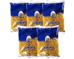 Nuh’un Ankara Burgu Makarna 5x 500g – Fusilli Pasta Voordeelpak, Premium Durum Tarwe Pasta
