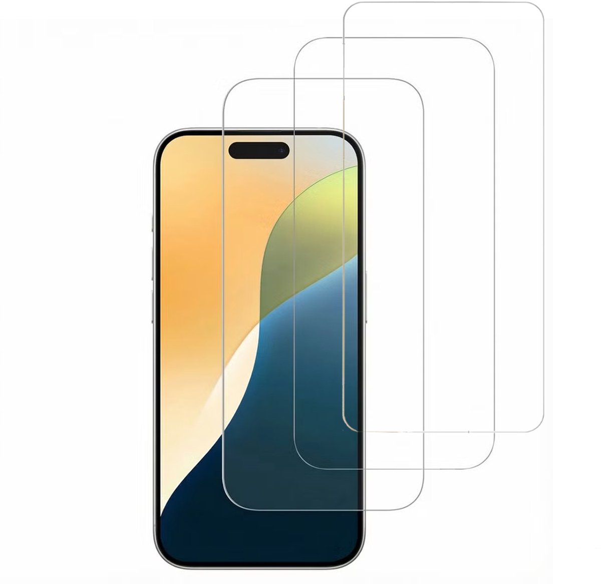 imoshion Bundel Screenprotector Gehard Glas 3 pack - Geschikt voor Apple iPhone 16 Pro