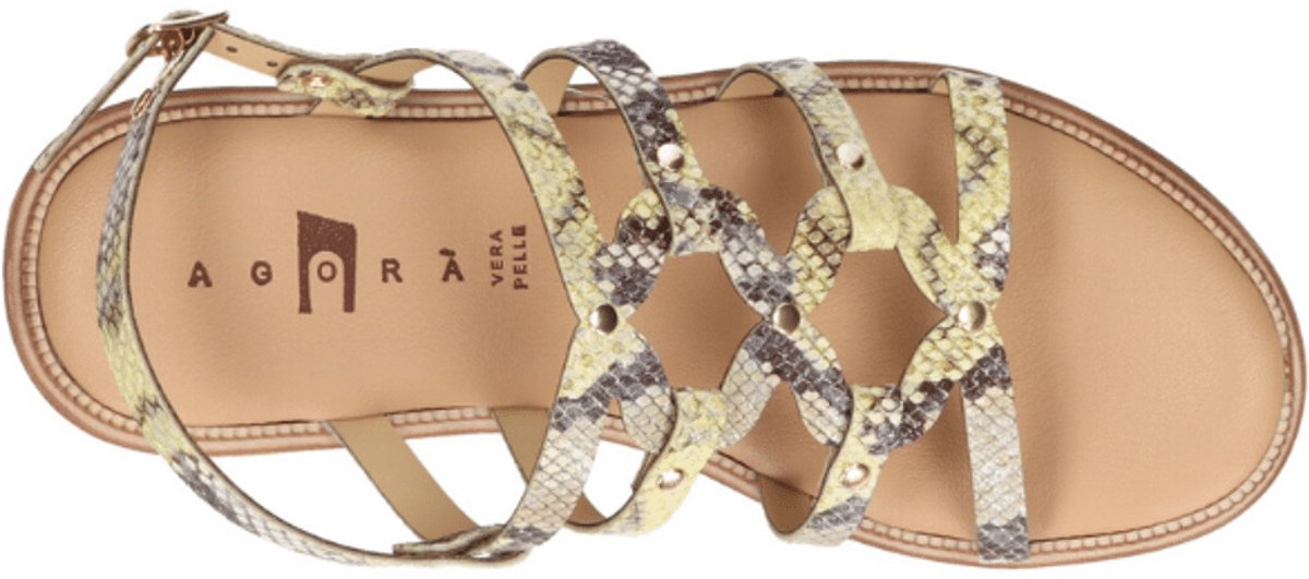 Mode-mania Dames Sandaal | Beige | Maat: 38