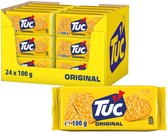 TUC Crackers Original - 24 x 100g - Zoutje - Voor de Borrel - Ovengebakken - Zoutjes - Crackers - Snack - Lekker bij de Film