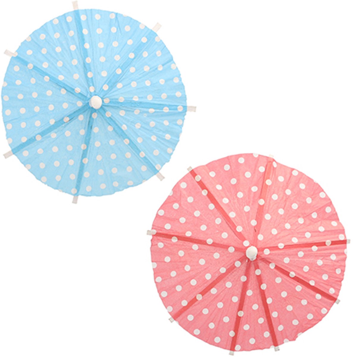 20x 10 Decoprikkers 10 cm assorti kleuren Eisschirmchen Dots