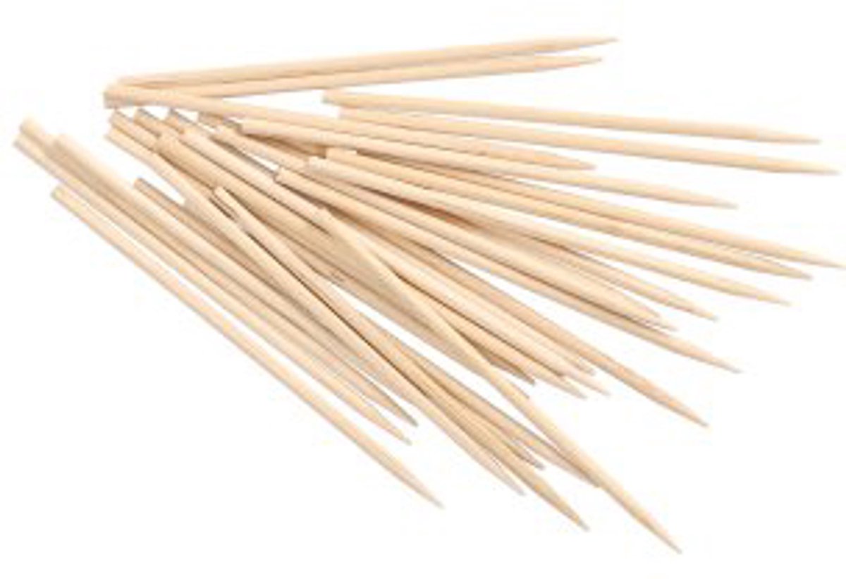 10x 1000 Fingerfood spiesjes Hout pure Ø 3 mm · 10 cm
