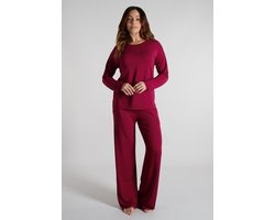 TOM TAILOR Manoa Dames Pyjamaset - Viscose - Bordeaux