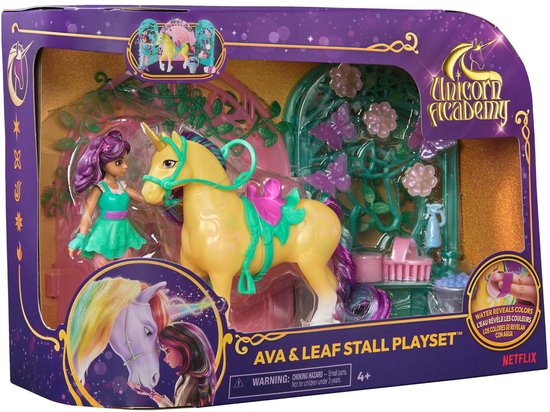 Unicorn Academy Ava & Leaf Stall - Magische speelset