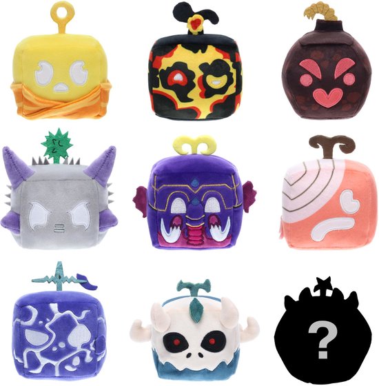 Blox Fruits verzamelbare pluche knuffel blind box 10 cm Roblox speelgoed.
