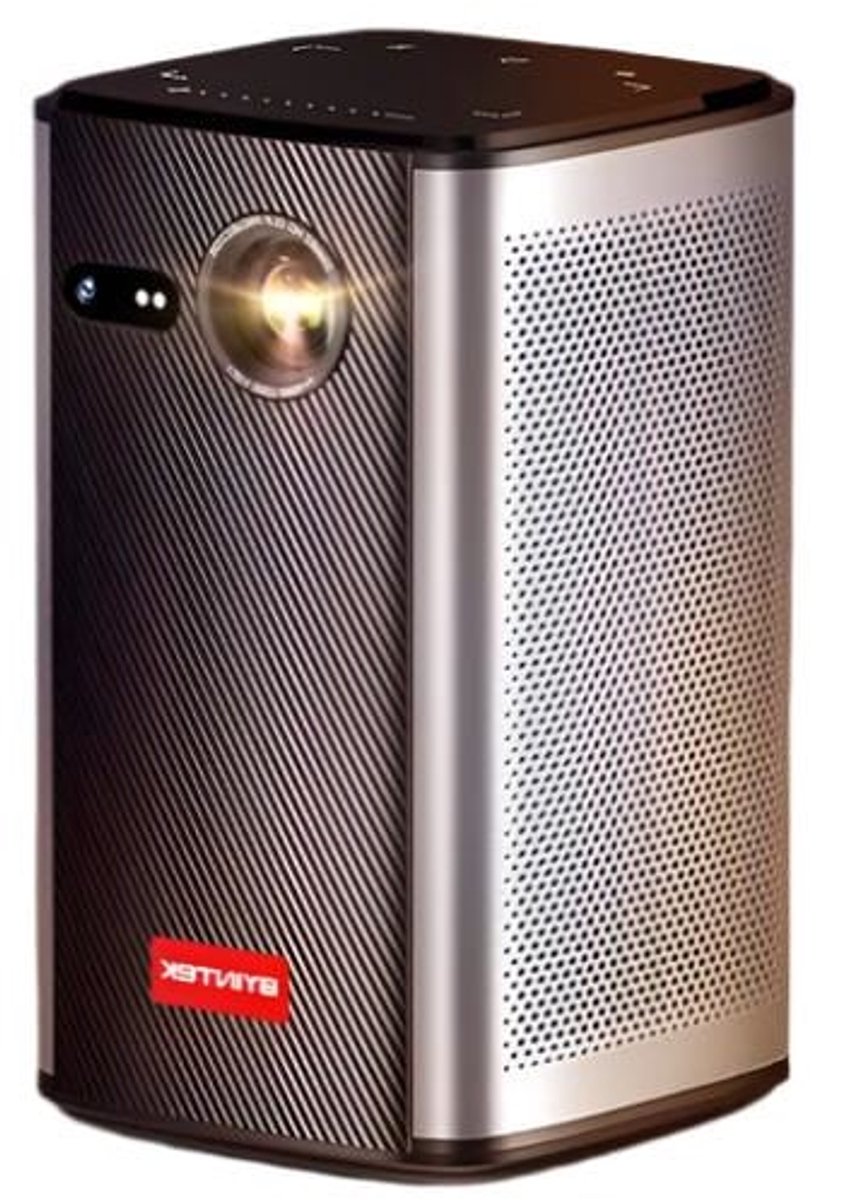Byintek - P70 - Beamer - Projector Beamer - Mini Meamer - 960x540dpi - 20W - DLP Automatische focus - met WiFi - 300 ANSI Lumens - Zwart