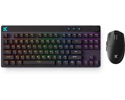 MCHOSE Gaming Pack - G3 V2 Gaming Muis - Mix 87 Gaming Keyboard - PAW 3395 Sensor - TTC Silver Switch - 1K Hz - 3 Modi - 800mAh - Hall Effect - Magnetische Switch - Aluminium Behuizing - 80% Layout - Cherry Profile - PBT Double Shot - Zwart