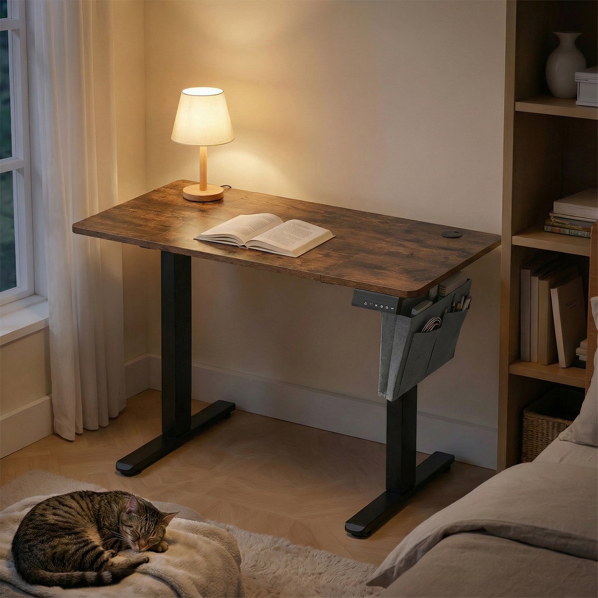 SONGMICS - Zit Sta Bureau - Voor Thuiswerkplek thumbnail 3
