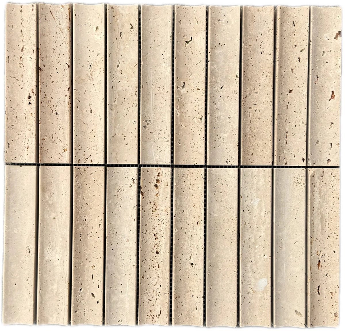 Kit Kat Conclave Travertin Mozaïek - Per Matje 30x30 cm - Natuursteen - voor Binnenmuur