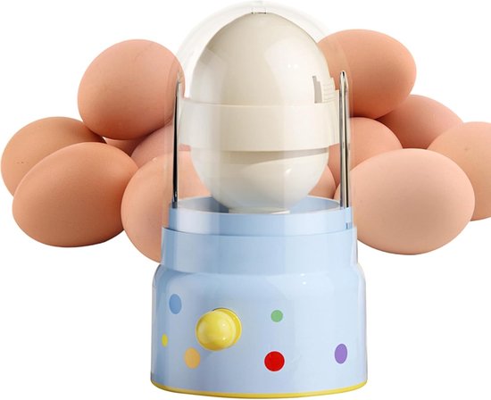 Eierdraaier Handmatig - Keuken Mixer - Eieren Mengen - Compact Ontwerp - 9x9x9 cm - Blauw — afbeelding 5