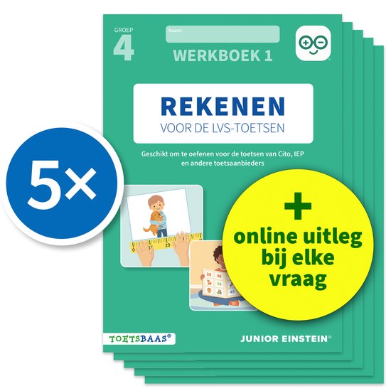 Deel 1 1 - Rekenen voor de LVS-toetsen - Groep 4 - Werkboek  ... - cover