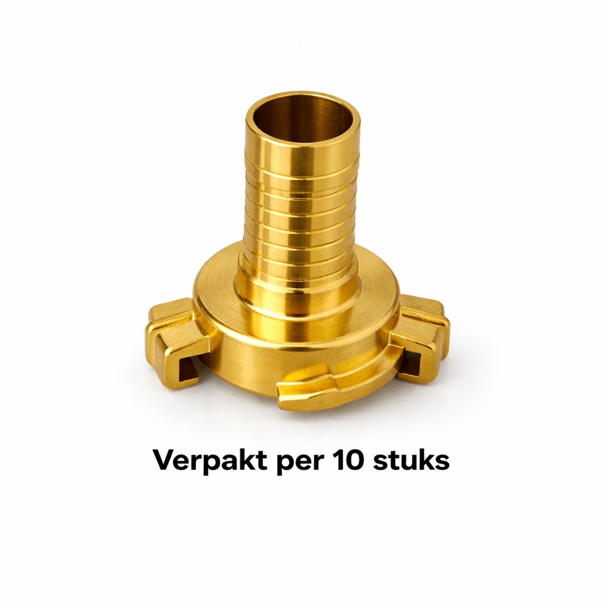 Geka koppeling 3/4" (=19mm) slangtule - verpakt per 10 stuks - messing snelkoppeling