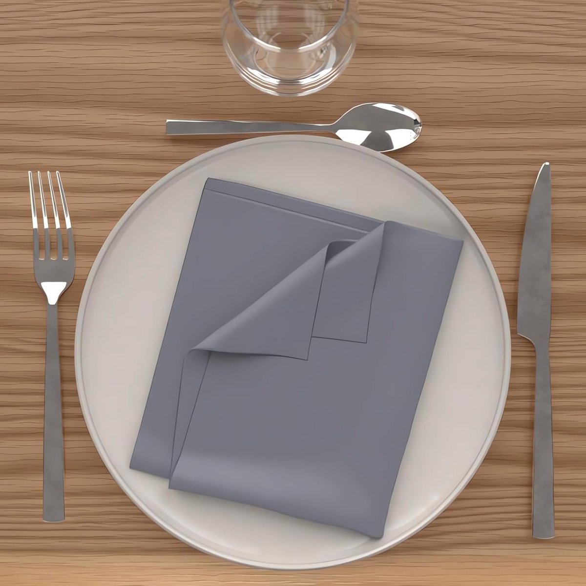 Servetten Set - Tafel Servetten - Dineren Thuis - Waterdicht Behandeld - 40 x 40 cm - Grijs