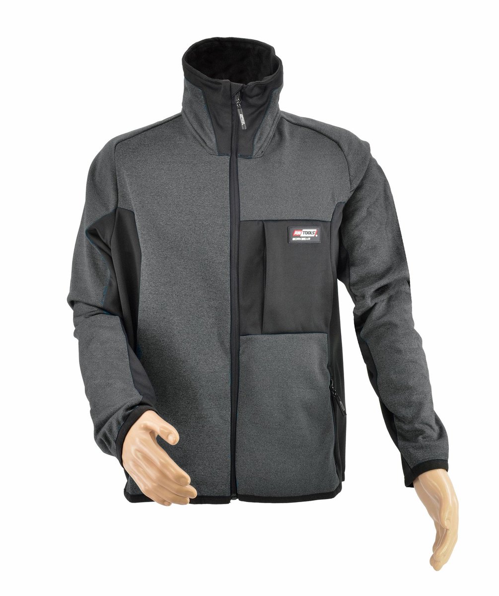 Awtools T5 - Fleece Trui - Grijs - L - Drie Zakken