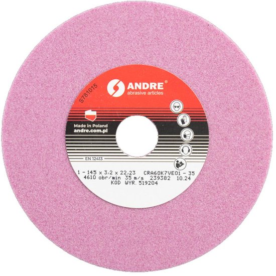 Andre CRA60K7VE01 - Kettingzaagslijper - 145mm - 3,2mm Dikte - 22,2mm Gatafmeting van Merkloos	 — afbeelding 2