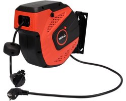 YATO YT-81220 - Automatische Kabelhaspel - 10 meter - IP34 - 16A Overbelastingsschakelaar - Muurmontage