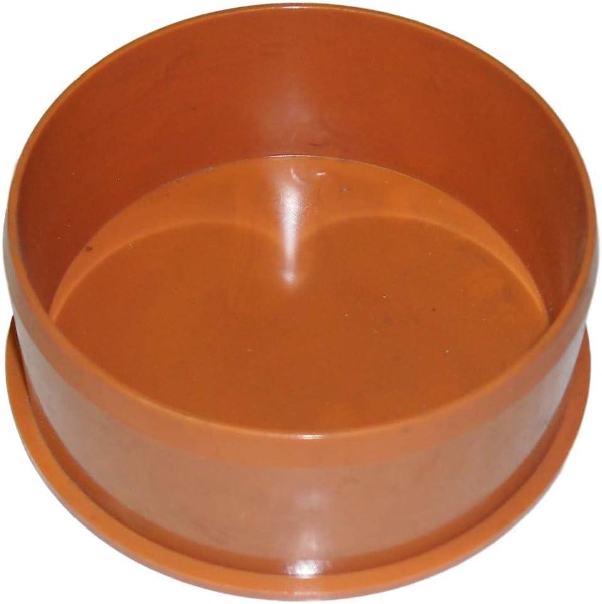 Bodembuis Cap - Afvoer Dop - Afvalwater Afvoeren - Push-Fit Verbinding - 110 mm - Bruin