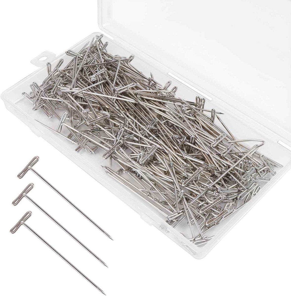 T-pinnen - Naaipennen - Hobby projecten - Roestvrij staal - 200 stuks - Zilver