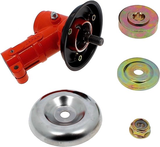 Bosmaaier, trimmer, tandwielkop, universele 26 mm diameter 9 tanden grasmaaier, versnellingsbak, vervanging voor verschillende grastrimmers (rood) van Poweka — afbeelding 3