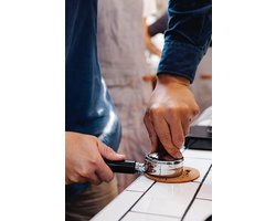 Koffie Tamper - Barista Gereedschap - Espresso Bereiding - Italiaans Vakmanschap - 58 mm Basis - Blue Marina