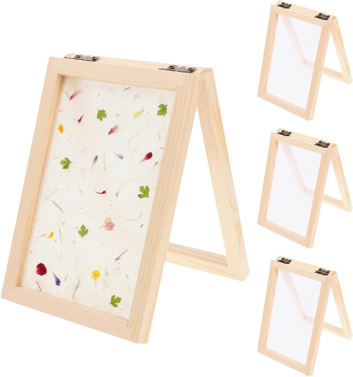 3-delige DIY Papierproductie Set met Zeef voor Gerecycled Papier, Creatieve Knutselset voor Kinderen en Duurzaam Onderwijs