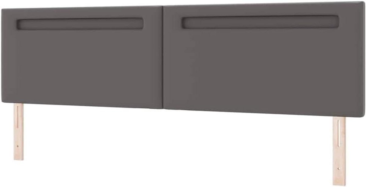 Hoofdbord LED - Bedombouw Verlichting - Slaapkamer Sfeer - Verstelbare Hoogte - 200 cm - Grijs