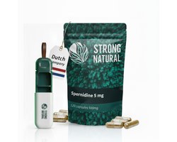 Spermidine [5mg+gratis pillendoos] - 120 Capsules 500mg dagdosering