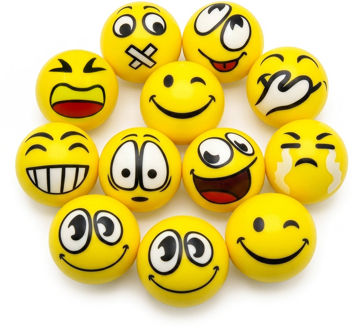 Calivo&Co® 12 Stressballen – Stressballen Volwassenen – Stressballen Kinderen – Stressballen voor Hand – Stressbal Volwassenen – Stressbal Kinderen