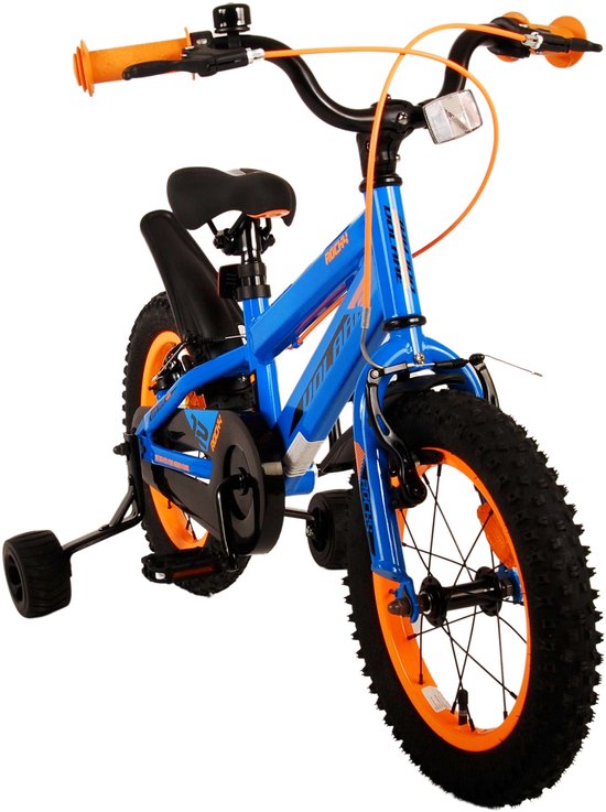 Volare Rocky Kinderfiets - Jongens - 14 inch - Blauw - Twee handremmen van Volare — afbeelding 4