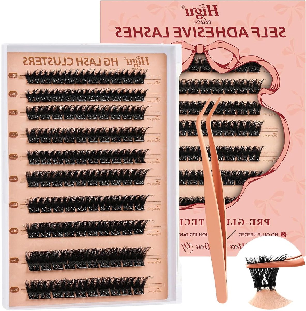 Nep Wimpers - Zelfklevend - Make-up Aanbrengen - Geen Lijm Nodig - 100 Stuks - Natuurlijk