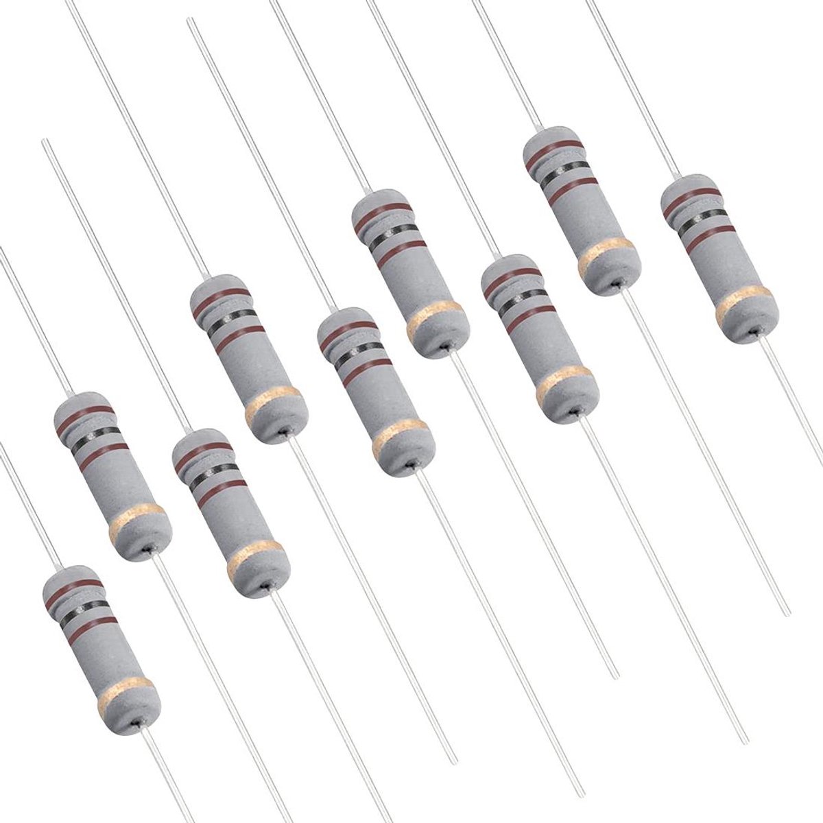 Koolstof film weerstand - Vaste component - DIY projecten - Hoge prestaties - 100 stuks - Goud