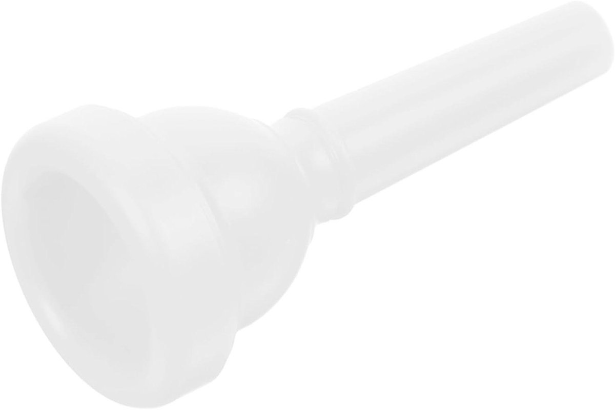 Mondstuk Trombone - Accessoire Koper - Muziek Maken - Duurzaam ABS Materiaal - 3.6x3.6x8cm - Wit