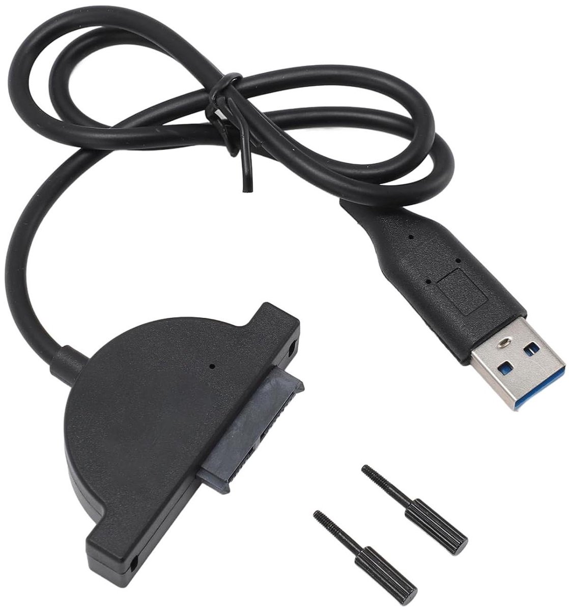 USB naar Kabel - Externe Schijf Adapter - Data Back-up - Hoge Snelheid - 50 cm Kabel - Zwart