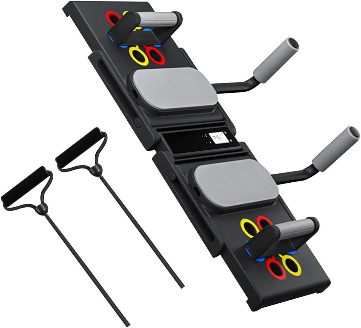 Push Up Board - Workout Handvatten - Thuis Krachttraining - Met LED Monitor - 63 x 23 cm - Zwart