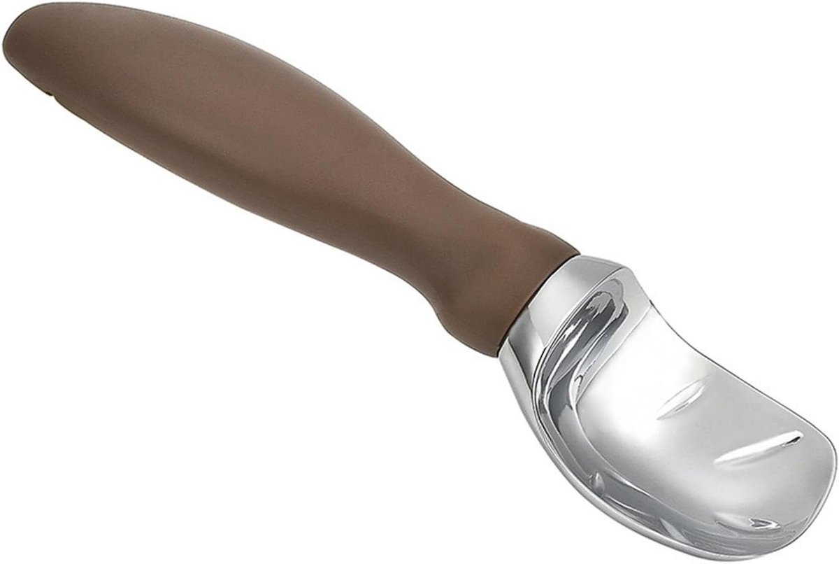 IJsschep - Koekjesschep - Desserts Serveren - Ergonomisch Ontwerp - 21 x 6 cm - Bruin