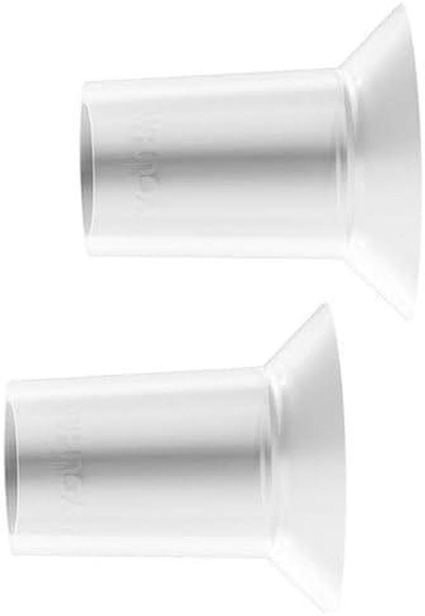 Borstschild Verkleiners - Borstkolf Accessoires - Comfortabel Kolven - BPA Vrij Silicone - Set van 2 stuks - Transparant