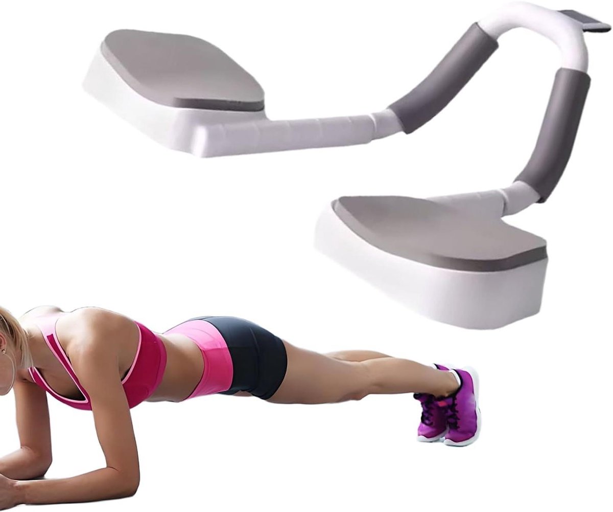 Buiktrainingsapparaat - Core Trainer - Spiertraining Thuis - Geïntegreerde Timer - 28 x 20 x 10 cm - Wit