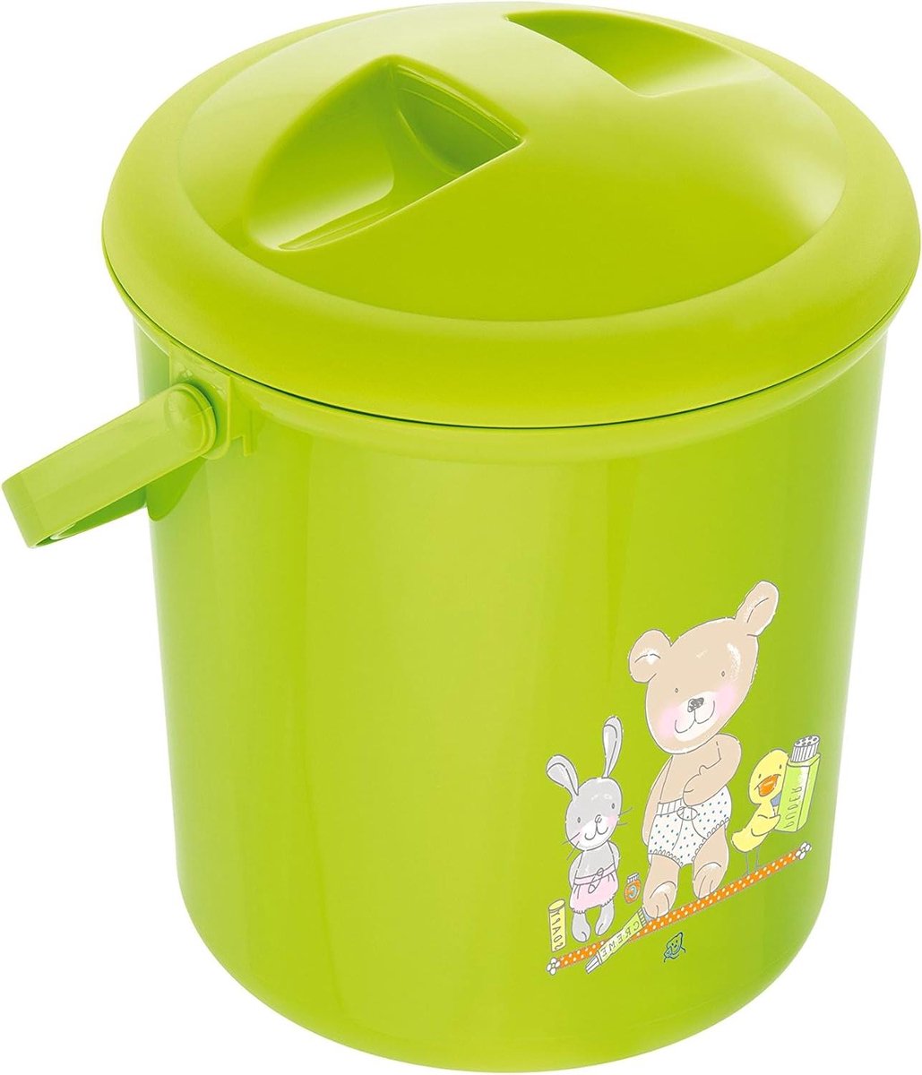 Luieremmer - Afvalemmer Baby - Luier Afval - Praktisch Deksel - 10 Liter - Babyblauw