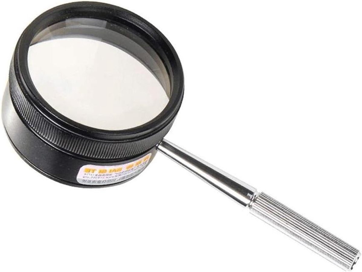 Handloep - Vergrootglas - Lezen en inspecteren - Krasbestendige lens - 55 mm lens - Zwart
