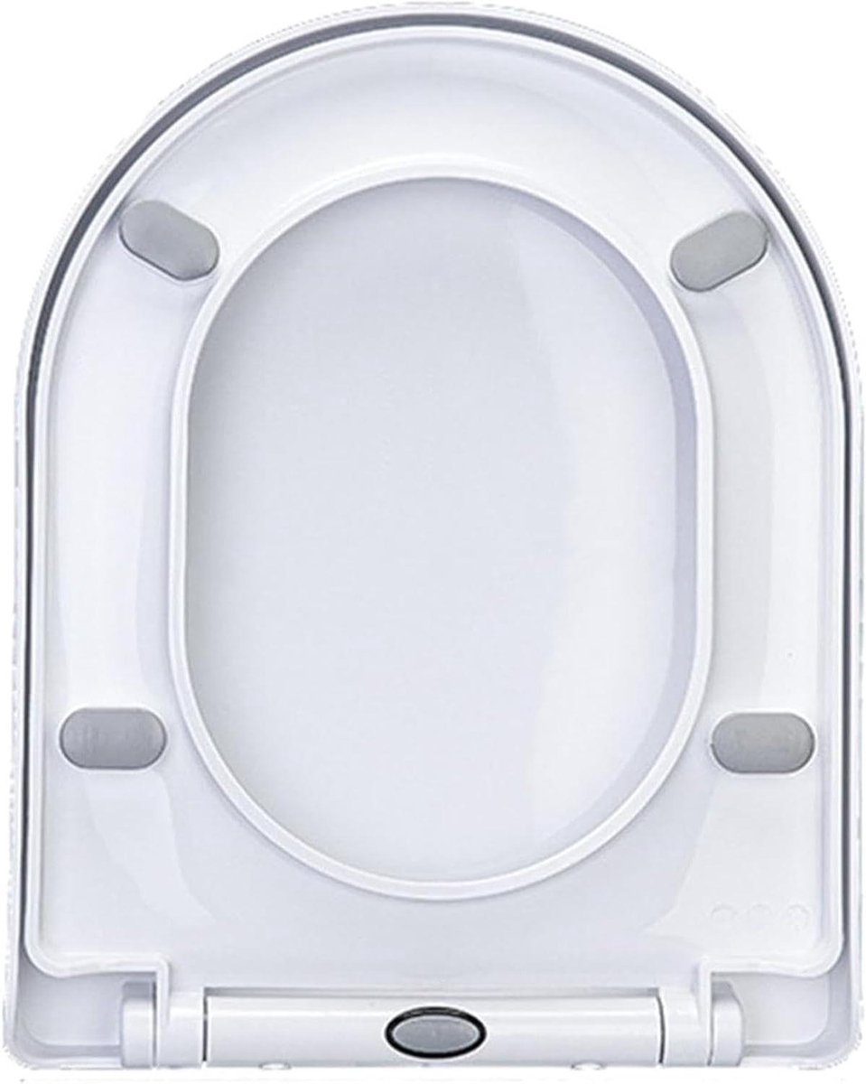 Toiletzitting D-vorm - Zachte zitting - Badkamer upgrade - Softclose en snelsluiting - 360x460mm - Wit