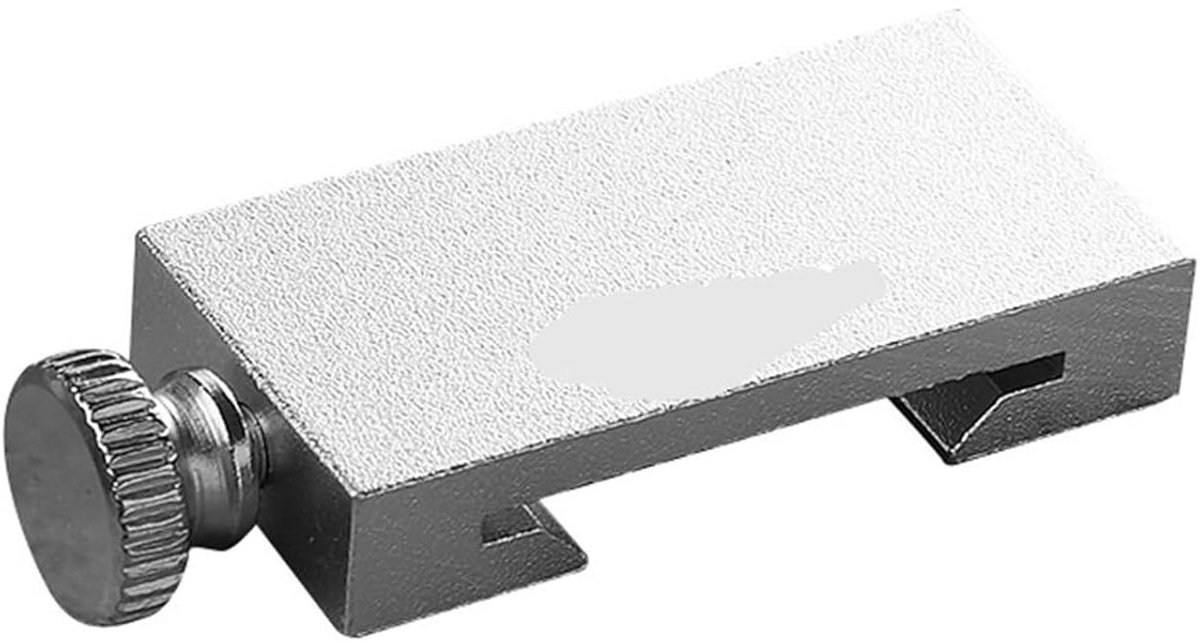 Liniaal Stopblok - Houtbewerking Positioneerder - Nauwkeurig Markeren - Verstelbaar Eindstopblok - 40 cm Liniaal - Zilver
