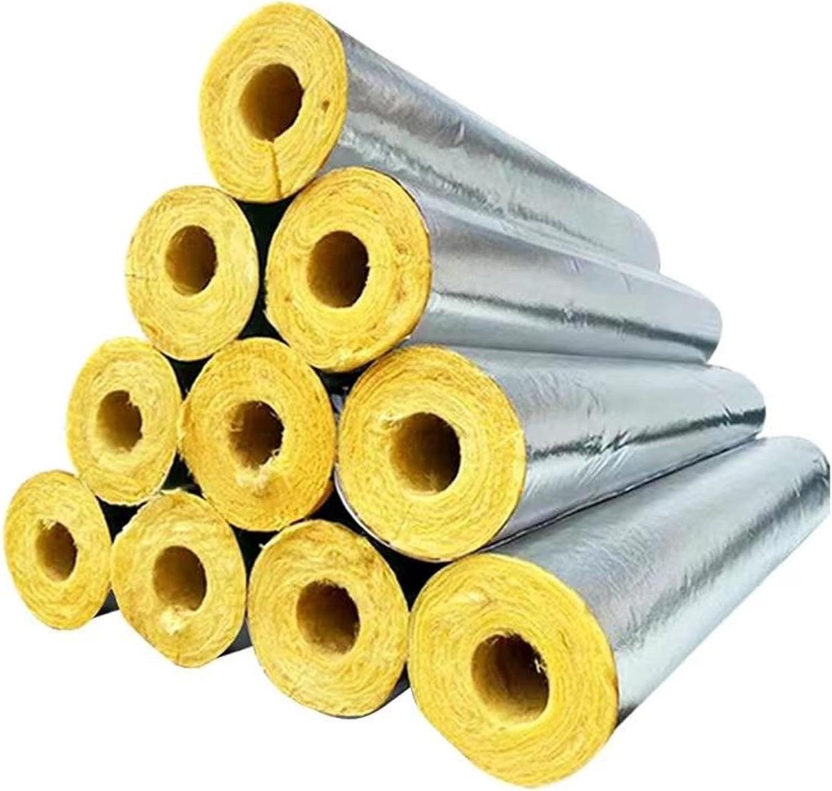 Isolatiepijp - Pijp isolatie - Leidingen isoleren - Brandwerend materiaal - 1 meter - Zilver