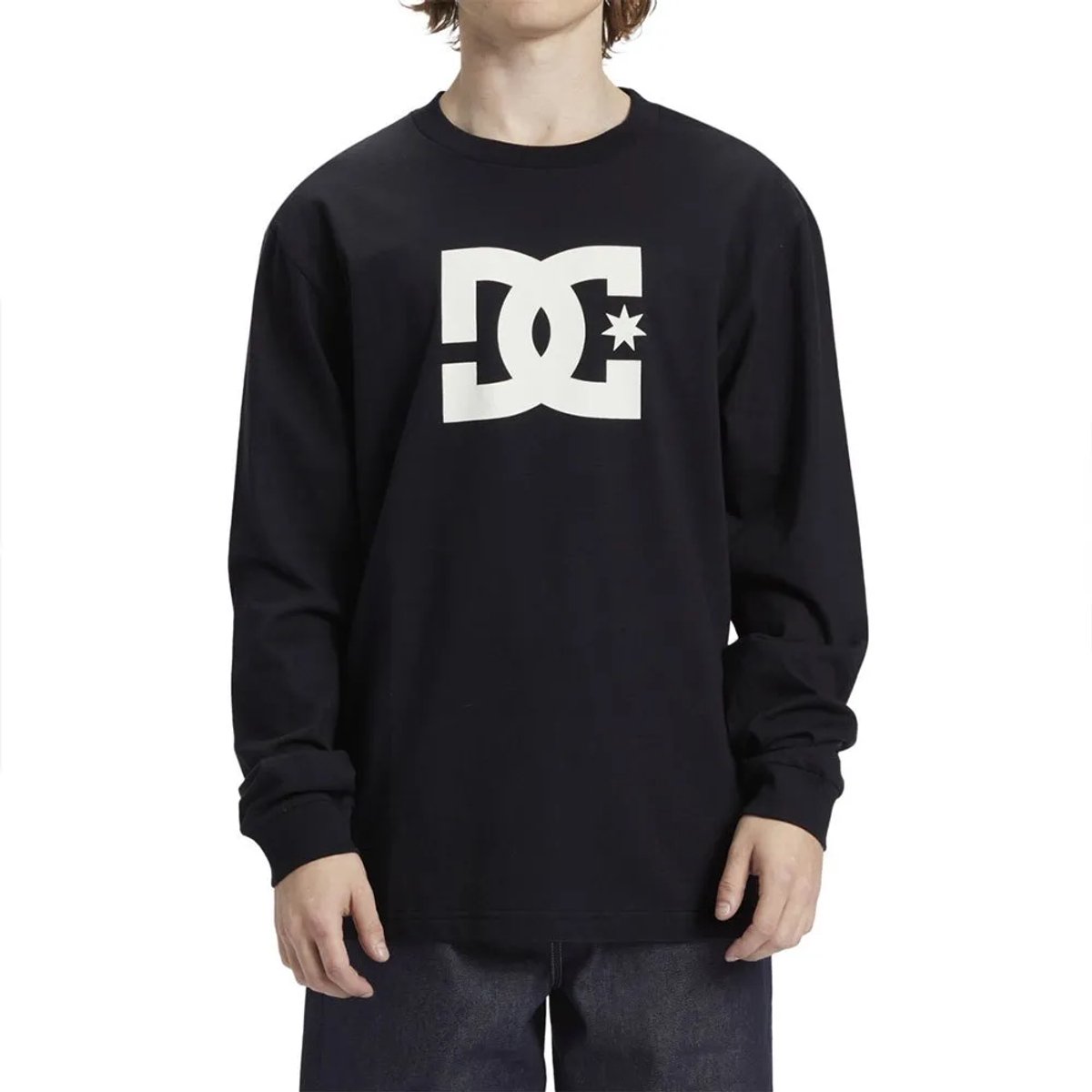 Dc Shoes Dc Star Hls T-shirt Met Lange Mouwen M Man Zwart