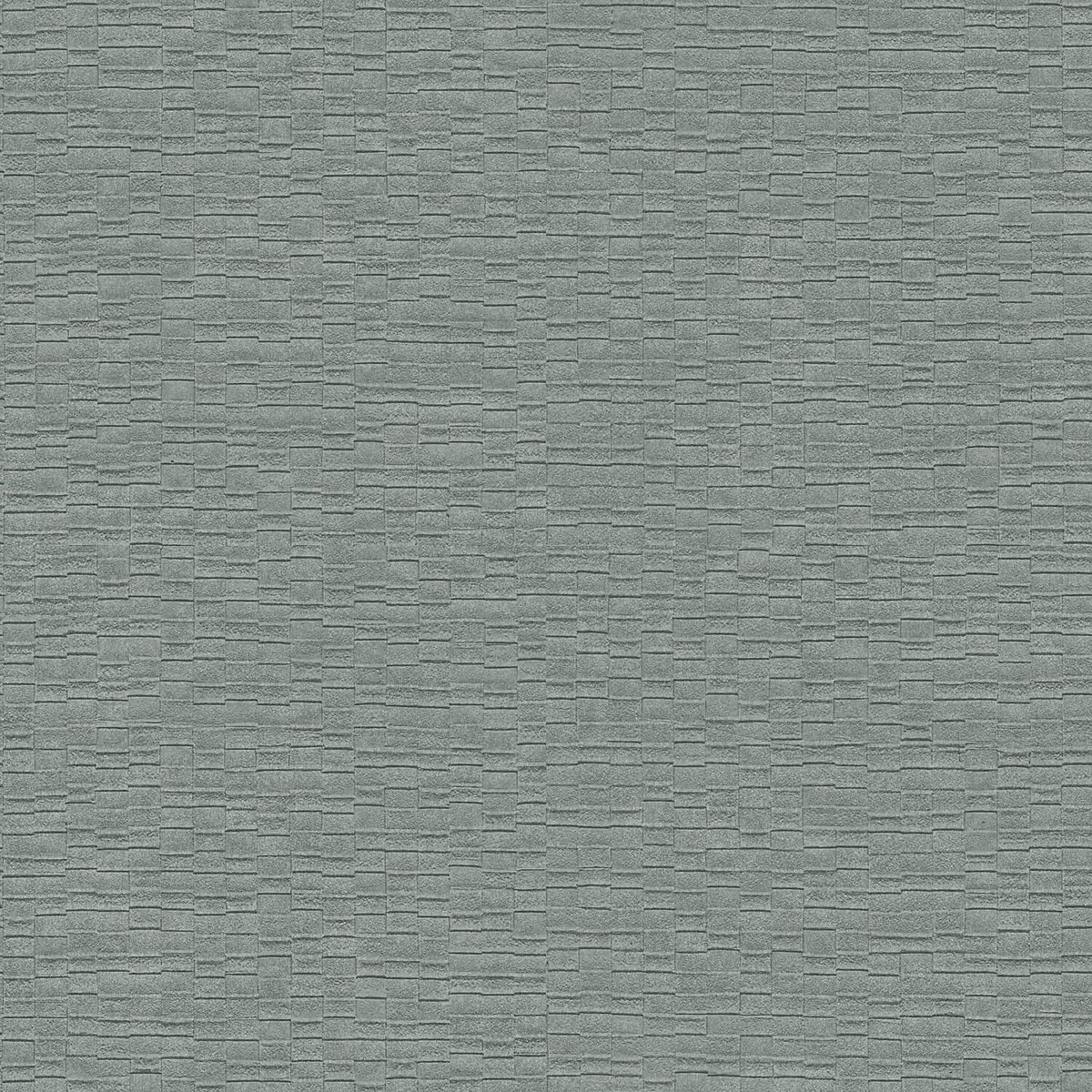 Structuur behang Profhome LC522307-DI vliesbehang hardvinyl warmdruk in reliëf gestempeld uni en metallic effect zilver ijzergrijs 5,33 m2